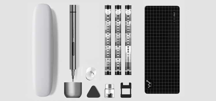 Электрическая умная отвертка Xiaomi Wowstick 1F+ (69 in 1) Silver 2