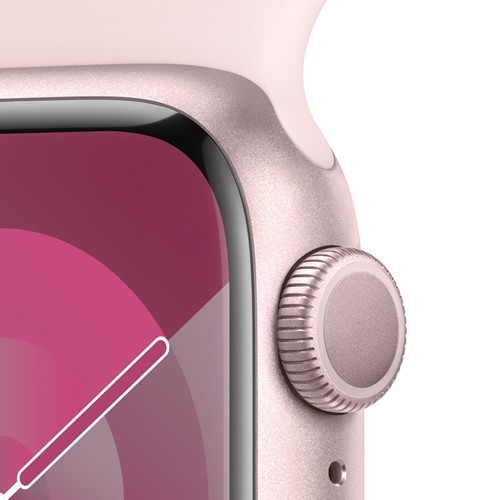 Умные часы Apple Watch Series 9 45 мм Pink Aluminium Case, Light Pink Sport Band S/M 3