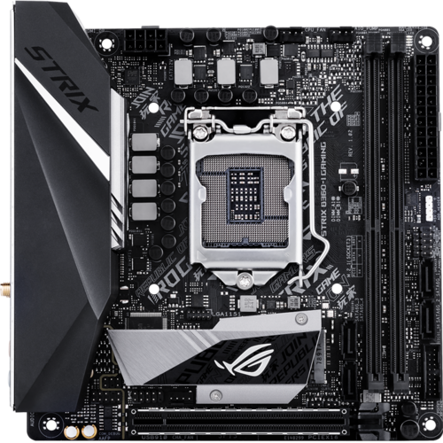 Материнская плата ASUS B360 LGA1151v2 DDR4 (ROG Strix B360-I Gaming) mini-ITX, Ret EAC 3