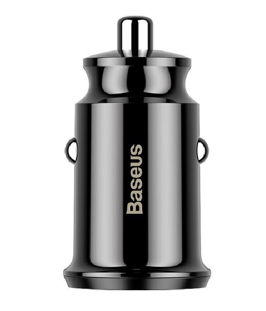 Автомобильное зарядное устройство Baseus Grain Car Charger (Dual USB 5V 3.1A) Black CCALL-ML01 1
