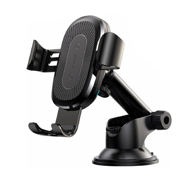 Автомобильный держатель Baseus Osculum Type Wireless Charger Gravity Car Mount (Black) WXYL-A01 1