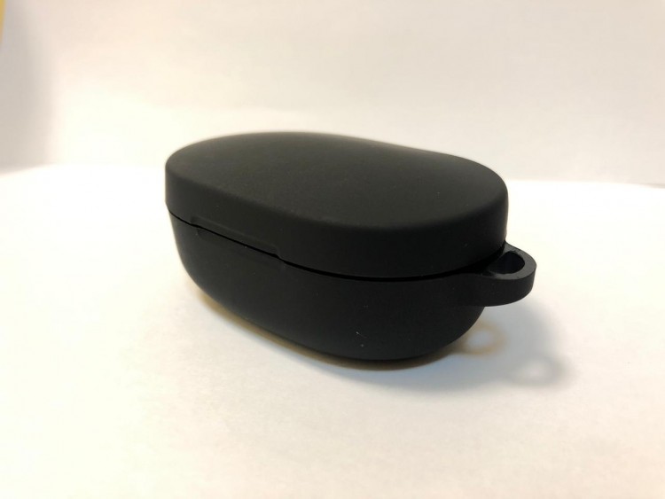 Силиконовый чехол для беспроводных наушников Xiaomi AirDots/Redmi AirDots (Black) Черный 2