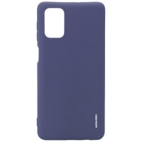 Силиконовая накладка для Samsung Galaxy A71 Monarch Blue (Голубая)