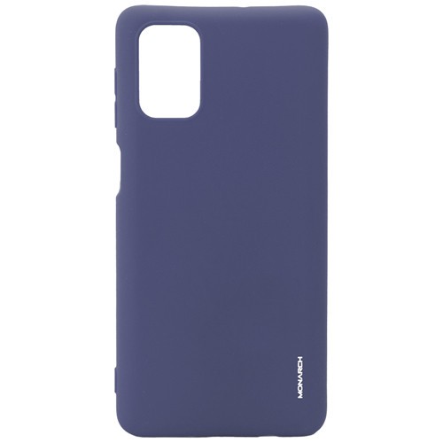 Силиконовая накладка для Samsung Galaxy A71 Monarch Blue (Голубая) 1