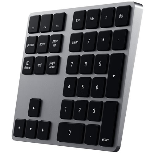 Цифровая клавиатура Satechi Aluminum Extended Keypad (ST-XLABKM) Bluetooth Space Gray (Серый космос) 3