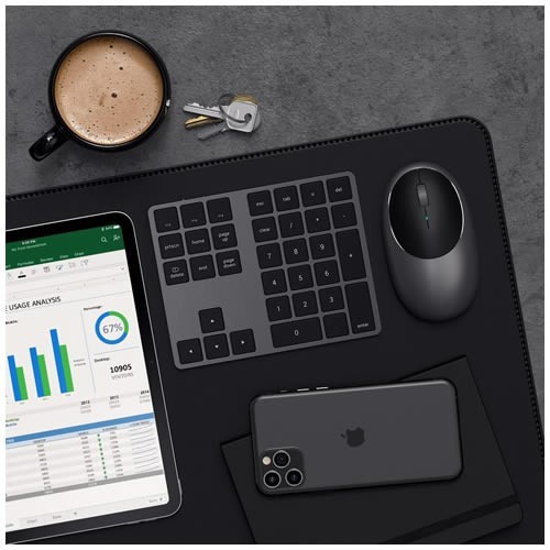 Цифровая клавиатура Satechi Aluminum Extended Keypad (ST-XLABKM) Bluetooth Space Gray (Серый космос) 5