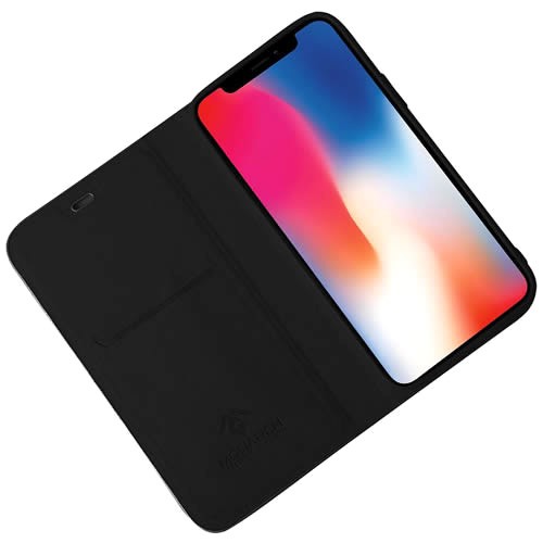 Чехол-книжка для Xiaomi Redmi 9 Monarch c окантовкой Black (Черный) 3