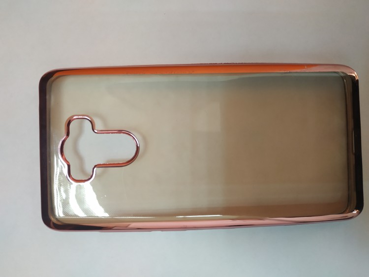 Чехол-накладка для Xiaomi Redmi 4 Pro прозрачная с розовой рамкой 1