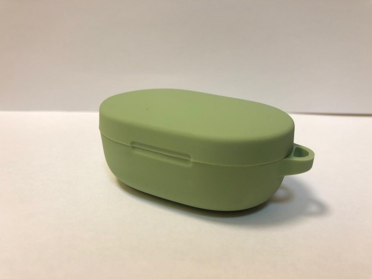 Силиконовый чехол для беспроводных наушников Xiaomi AirDots/Redmi AirDots (Green) Зеленый 2