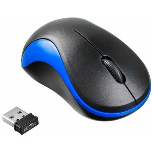 Беспроводная мышь Oklick 605SW USB оптическая Black/Blue (Черно-синяя) 2