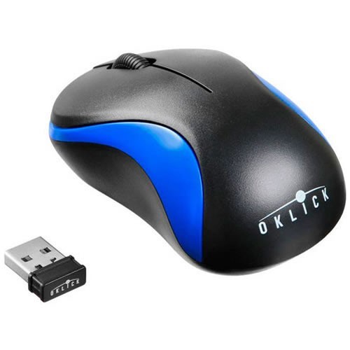 Беспроводная мышь Oklick 605SW USB оптическая Black/Blue (Черно-синяя) 3