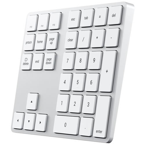Цифровая клавиатура Satechi Aluminum Extended Keypad (ST-XLABKS) Bluetooth Silver (Серебристый) 2