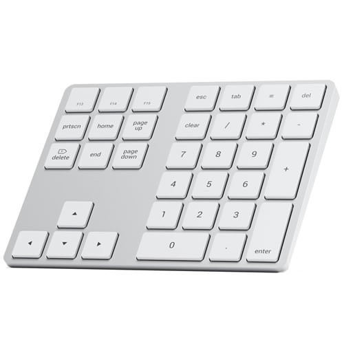 Цифровая клавиатура Satechi Aluminum Extended Keypad (ST-XLABKS) Bluetooth Silver (Серебристый) 3