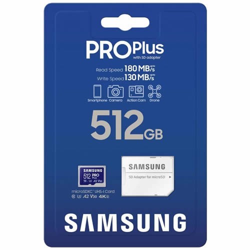 Карта памяти MicroSDXC Samsung PRO Plus 2023 512Gb (MB-MD512SA) 4