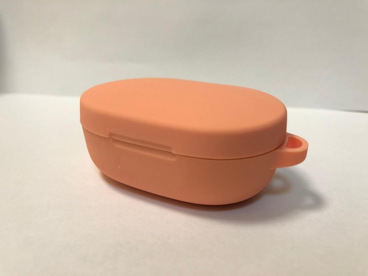 Силиконовый чехол для беспроводных наушников Xiaomi AirDots/Redmi AirDots (Pink) Розовый 2
