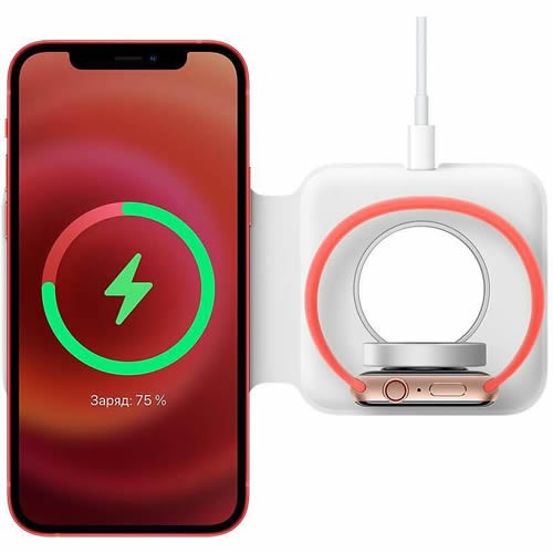 Беспроводная зарядная станция Apple MagSafe Duo Charger, 14W White (Белый) MHXF3 5