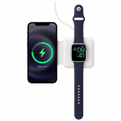 Беспроводная зарядная станция Apple MagSafe Duo Charger, 14W White (Белый) MHXF3 6