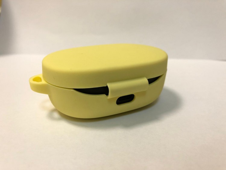 Силиконовый чехол для беспроводных наушников Xiaomi AirDots/Redmi AirDots (Yellow) Желтый 2