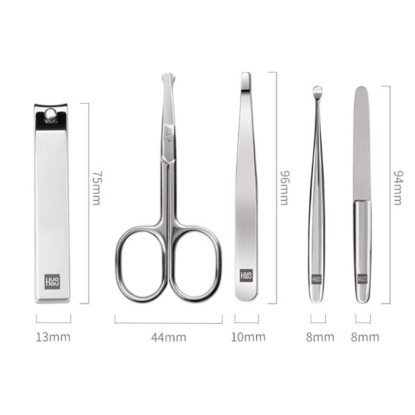 Маникюрный набор Xiaomi Huo Hou Stainless Steel Nail Clippers Suit Brown (HU0061) 3