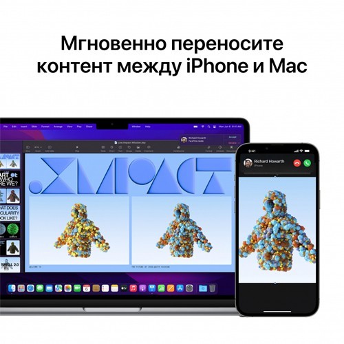 Ноутбук Apple MacBook Air 13" 2022 (Apple M2/13.6"/2560x1664/8Gb/256Gb SSD/Apple Graphics 10-core/macOS) Space Gray (Серый космос) MLXW3RU/A 8