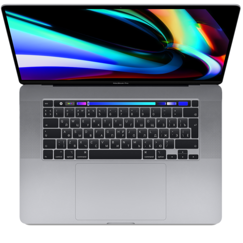 Ноутбук Apple MacBook Pro 16 with Retina display and Touch Bar Late 2019 (Intel Core i9 2300MHz/16"/3072x1920/16GB/1024GB SSD/DVD нет/AMD Radeon Pro 5500M 4GB/Wi-Fi/Bluetooth/macOS) Space Grey MVVK2RU/A 1