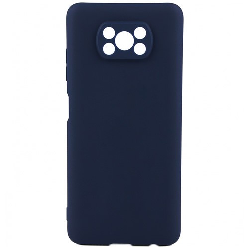 Силиконовая накладка для Poco X3 NFC Blue (Синяя) 1