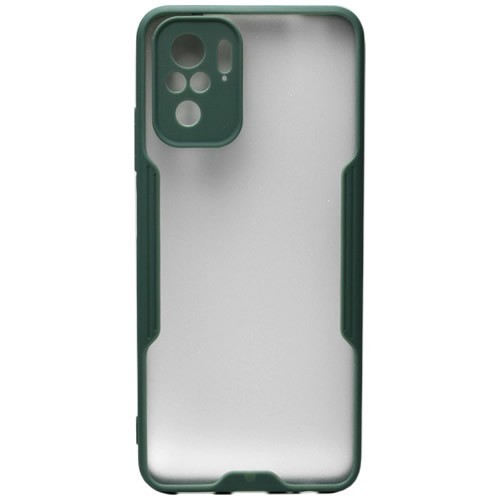 Силиконовая накладка Bubble для Xiaomi Redmi Note 10S Dark Green (Темно-зеленый) 1