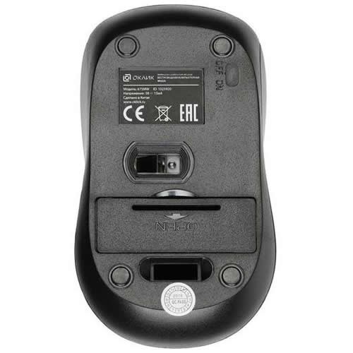 Беспроводная мышь Oklick 675MW USB оптическая Black/Red (Черно-красная) 3