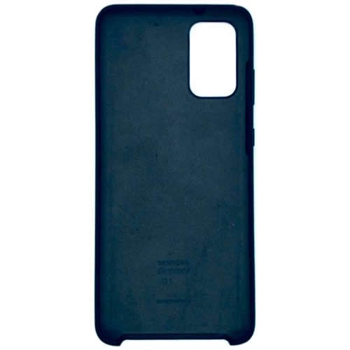 Силиконовая накладка для Samsung Galaxy S20+ с логотипом Black (Черная) 2