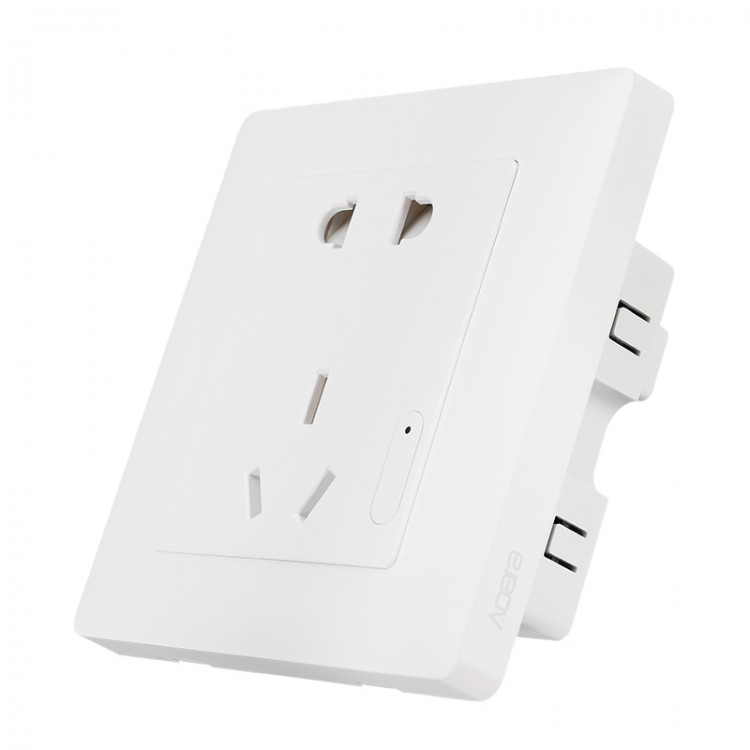 Умная настенная Wi-Fi розетка Xiaomi Aqara Smart Wall Socket ZigBee (QBCZ11LM) White 1