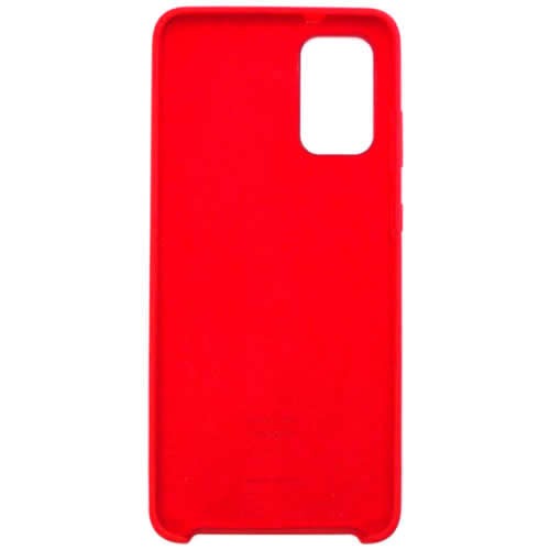 Силиконовая накладка для Samsung Galaxy S20+ с логотипом Red (Красная)  2