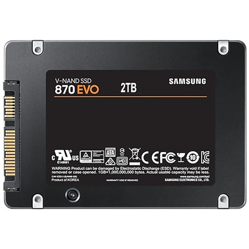 Твердотельный накопитель Samsung 870 EVO SATA 2.5" SSD 2Tb MZ-77E2T0BW 2