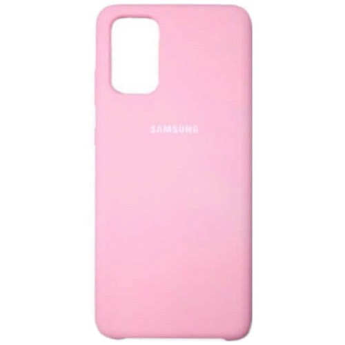Силиконовая накладка для Samsung Galaxy S20+ с логотипом Pink (Розовая) 1