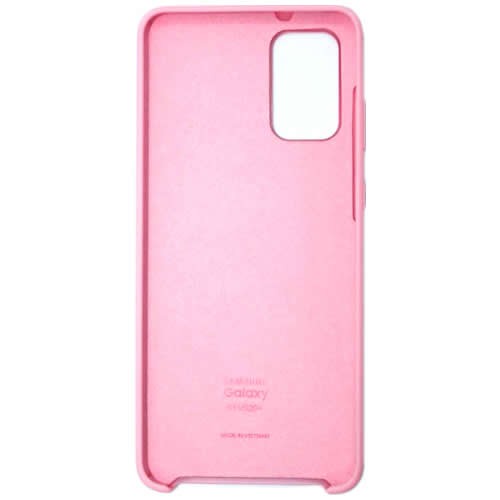Силиконовая накладка для Samsung Galaxy S20+ с логотипом Pink (Розовая) 2