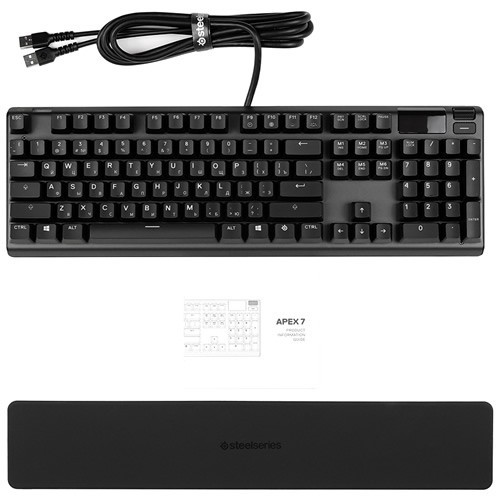 Клавиатура SteelSeries Apex 7 (Red Switch) Gamer USB Black (Черная) 9