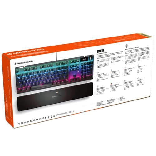 Клавиатура SteelSeries Apex 7 (Red Switch) Gamer USB Black (Черная) 11