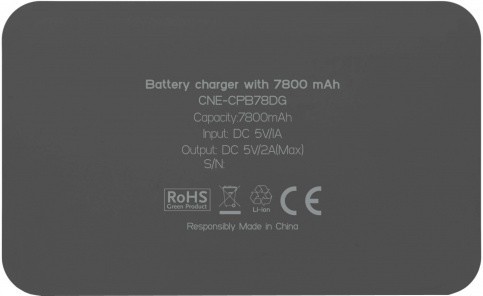 Внешний аккумулятор Canyon CNE-CPB78 7800 mA/h Grey (Темно-серый) EAC 5